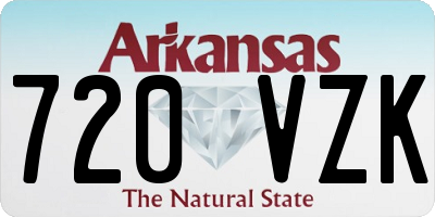 AR license plate 720VZK