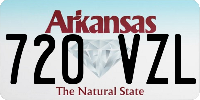 AR license plate 720VZL