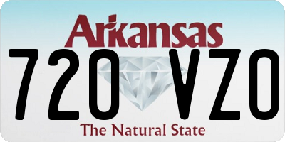 AR license plate 720VZO
