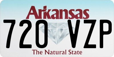 AR license plate 720VZP
