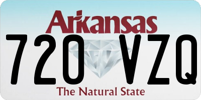 AR license plate 720VZQ