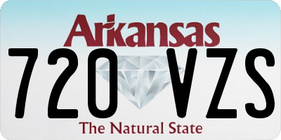 AR license plate 720VZS