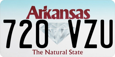 AR license plate 720VZU