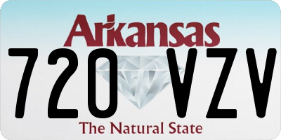 AR license plate 720VZV