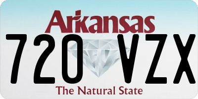 AR license plate 720VZX