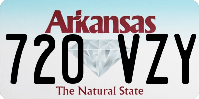 AR license plate 720VZY