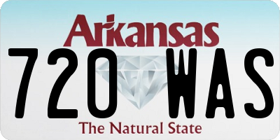 AR license plate 720WAS