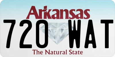 AR license plate 720WAT
