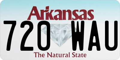 AR license plate 720WAU