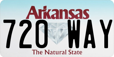 AR license plate 720WAY