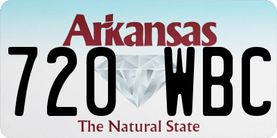 AR license plate 720WBC