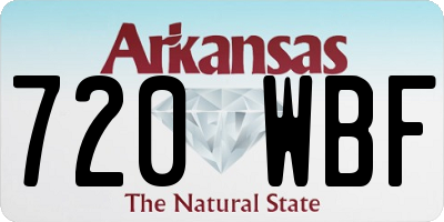 AR license plate 720WBF