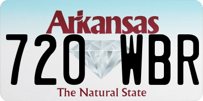 AR license plate 720WBR
