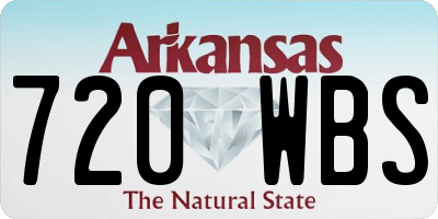 AR license plate 720WBS