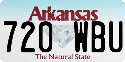 AR license plate 720WBU