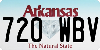 AR license plate 720WBV
