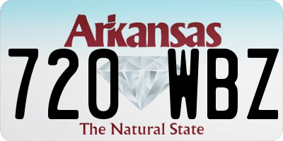 AR license plate 720WBZ
