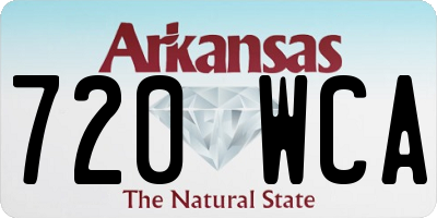 AR license plate 720WCA