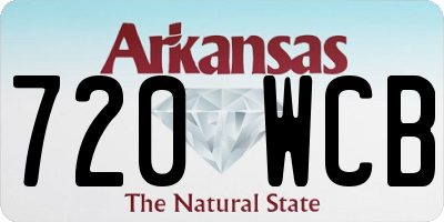 AR license plate 720WCB