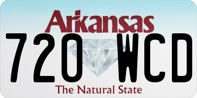 AR license plate 720WCD