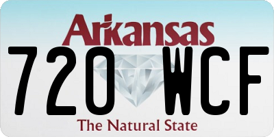 AR license plate 720WCF