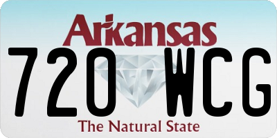 AR license plate 720WCG