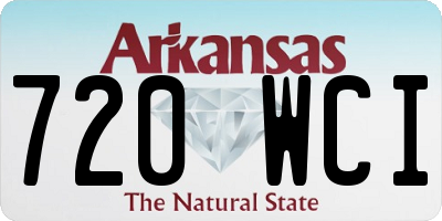 AR license plate 720WCI