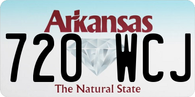 AR license plate 720WCJ