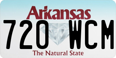 AR license plate 720WCM