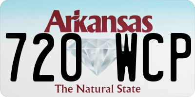 AR license plate 720WCP