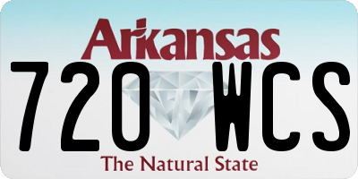 AR license plate 720WCS