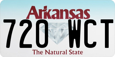AR license plate 720WCT
