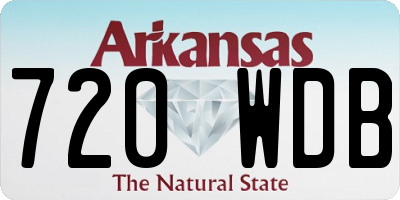 AR license plate 720WDB