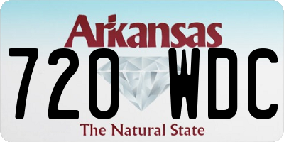 AR license plate 720WDC