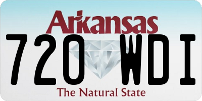 AR license plate 720WDI