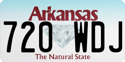 AR license plate 720WDJ