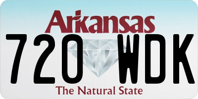 AR license plate 720WDK