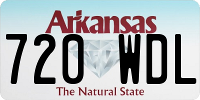 AR license plate 720WDL
