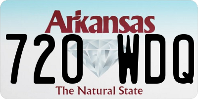 AR license plate 720WDQ