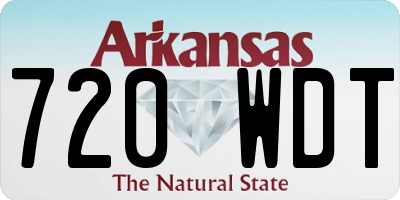 AR license plate 720WDT
