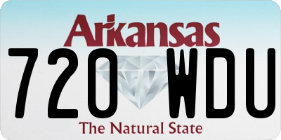AR license plate 720WDU