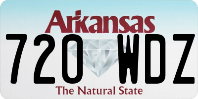 AR license plate 720WDZ