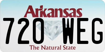 AR license plate 720WEG