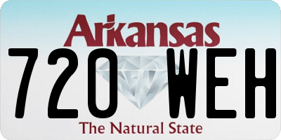 AR license plate 720WEH