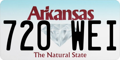 AR license plate 720WEI