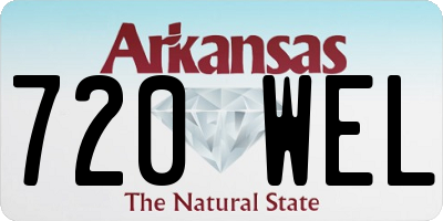 AR license plate 720WEL