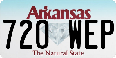 AR license plate 720WEP