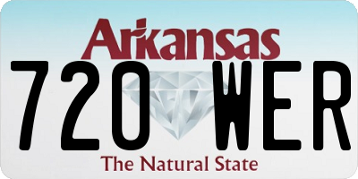 AR license plate 720WER