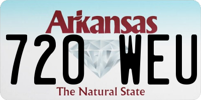 AR license plate 720WEU