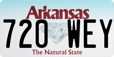 AR license plate 720WEY